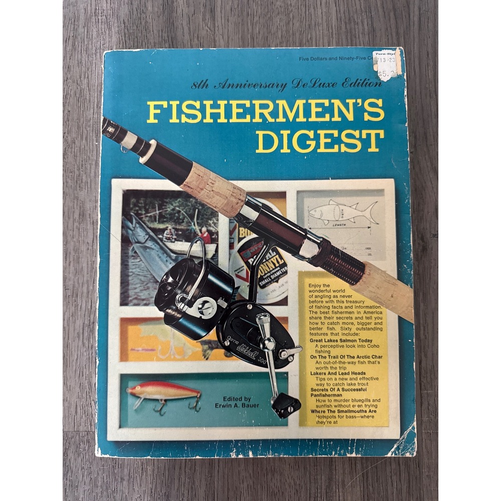 Fishermen's Digest 8th Anniversary Deluxe Edition Erwin A Bauer Vintage Book